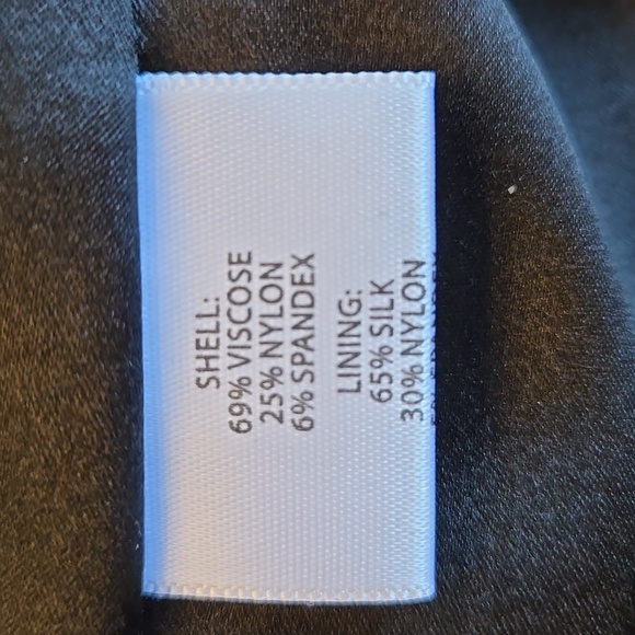 NEW EILEEN FISHER ASYMETRIC NECK VISCOSE STRETCH SHEATH DRESS - Picture 7 of 8